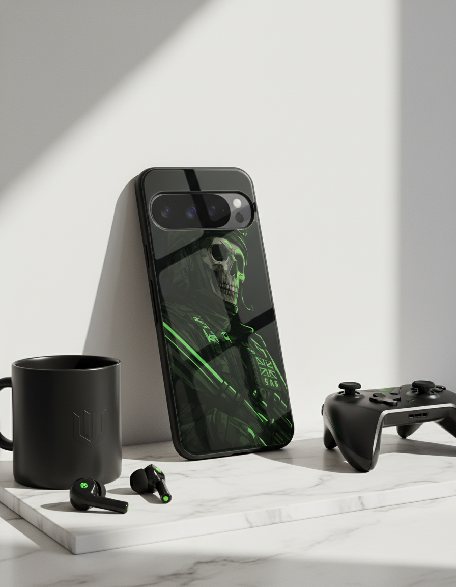 COD Zombie Premium Glass Back Cover For Google Pixel 7,8,9,10 Series