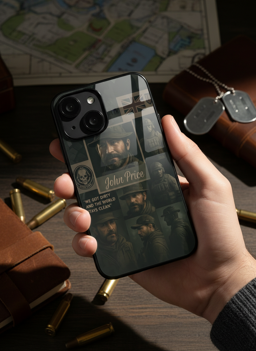 Captain’s Creed Premium Glass Back Cover For iPhone 11-17 Models