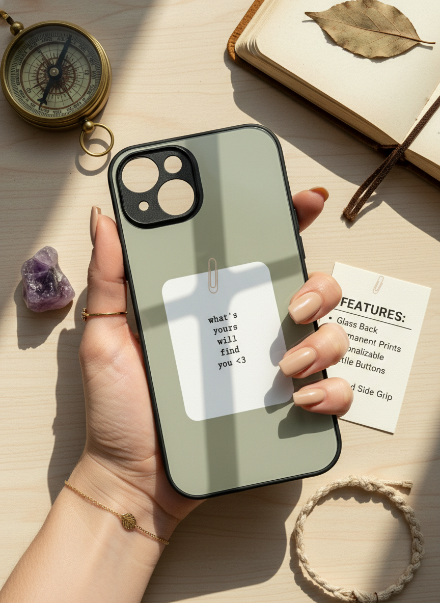 Find You Premium Glass Back Cover For iPhone 11-17 Models