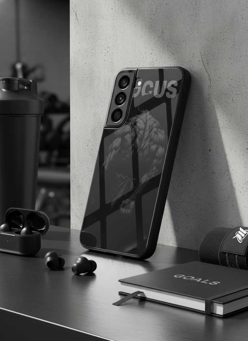 Focus Premium Glass Back Cover For Galaxy S, A, M & F Series