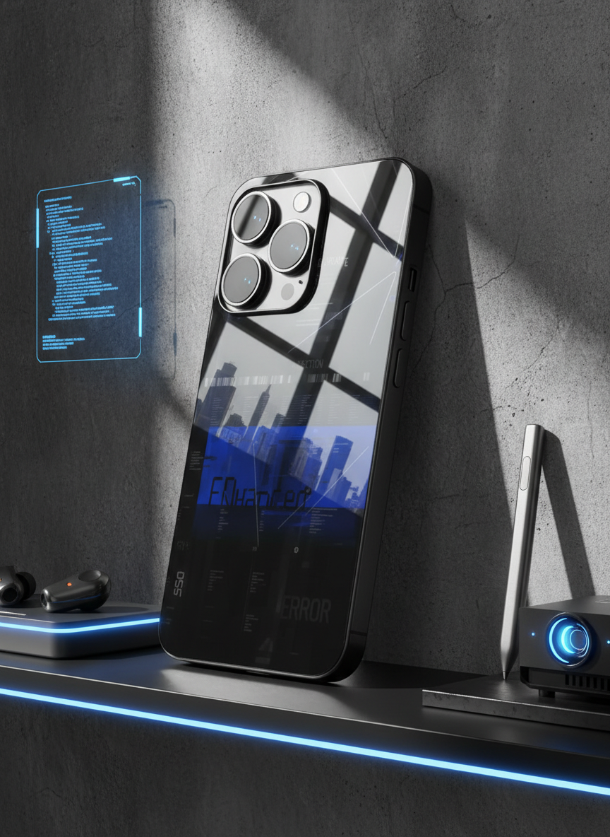 Hacker Premium Glass Back Cover For iPhone 11-17 Models