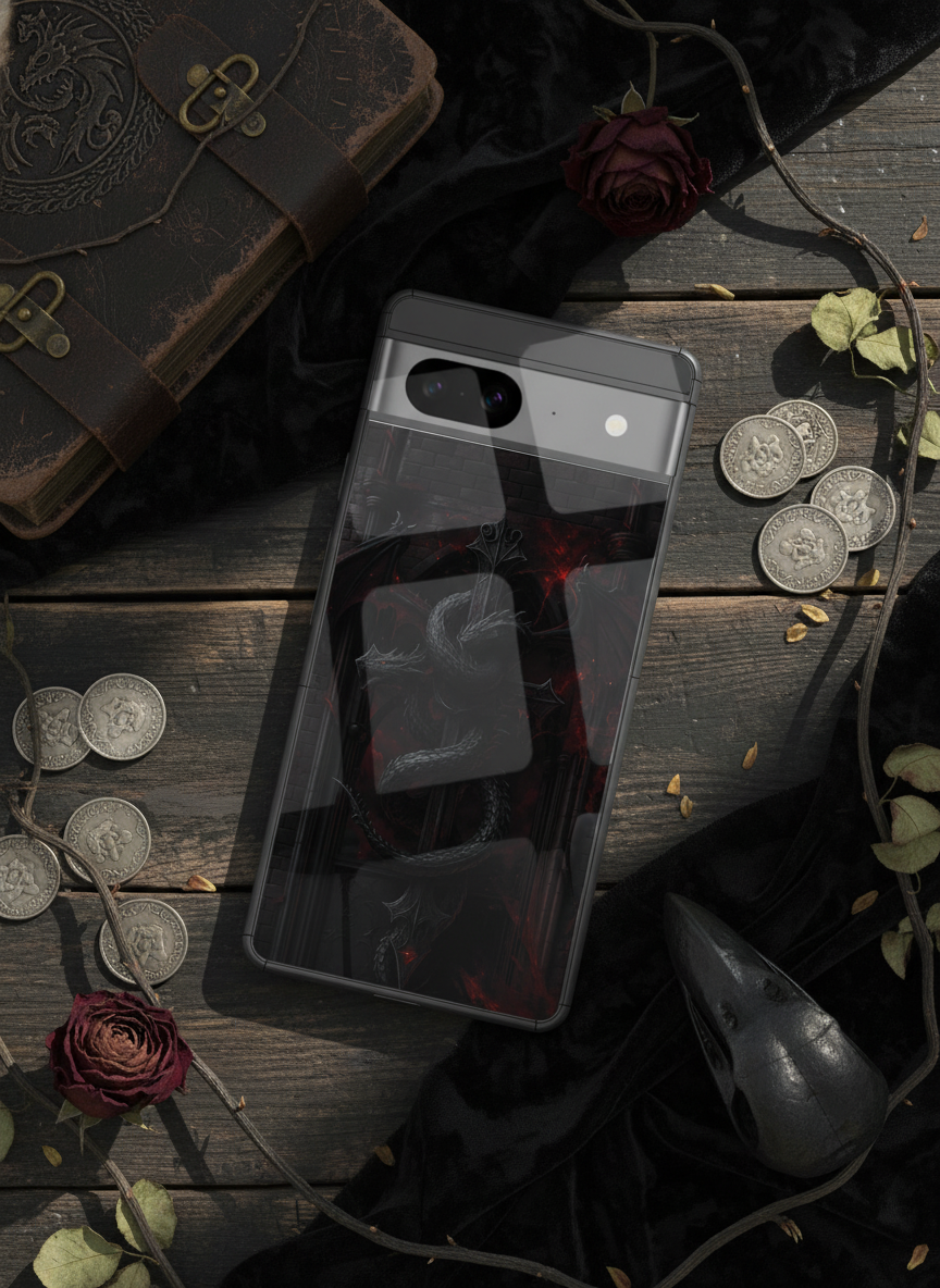 Drakonis Premium Glass Back Cover For Google Pixel 7,8,9,10 Series