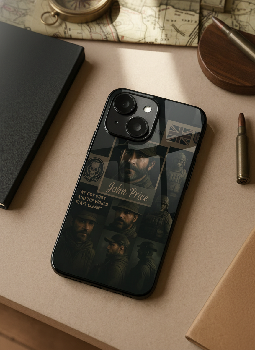 Captain’s Creed Premium Glass Back Cover For iPhone 11-17 Models
