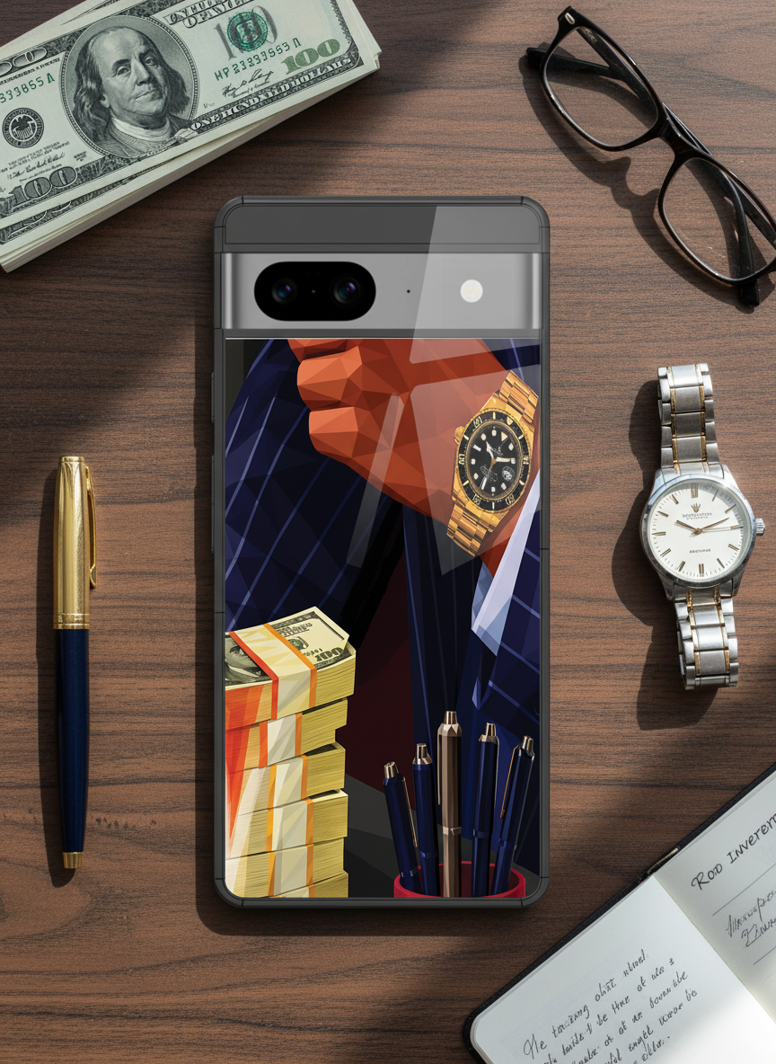 Cash Empire Premium Glass Back Cover For Google Pixel 7,8,9,10 Series