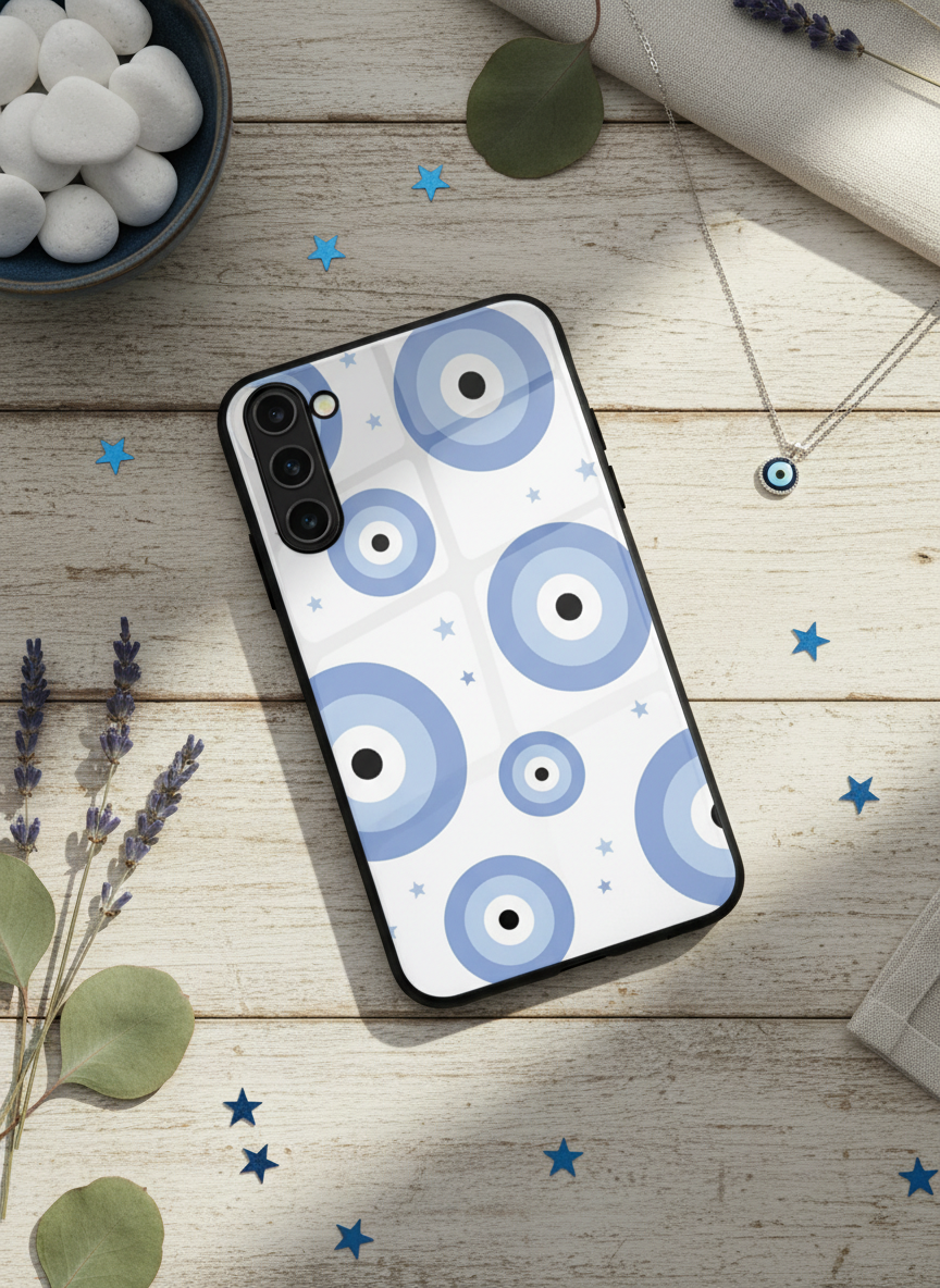 Eye Of Protection OG Premium Glass Back Cover For Galaxy S, A, M & F Series