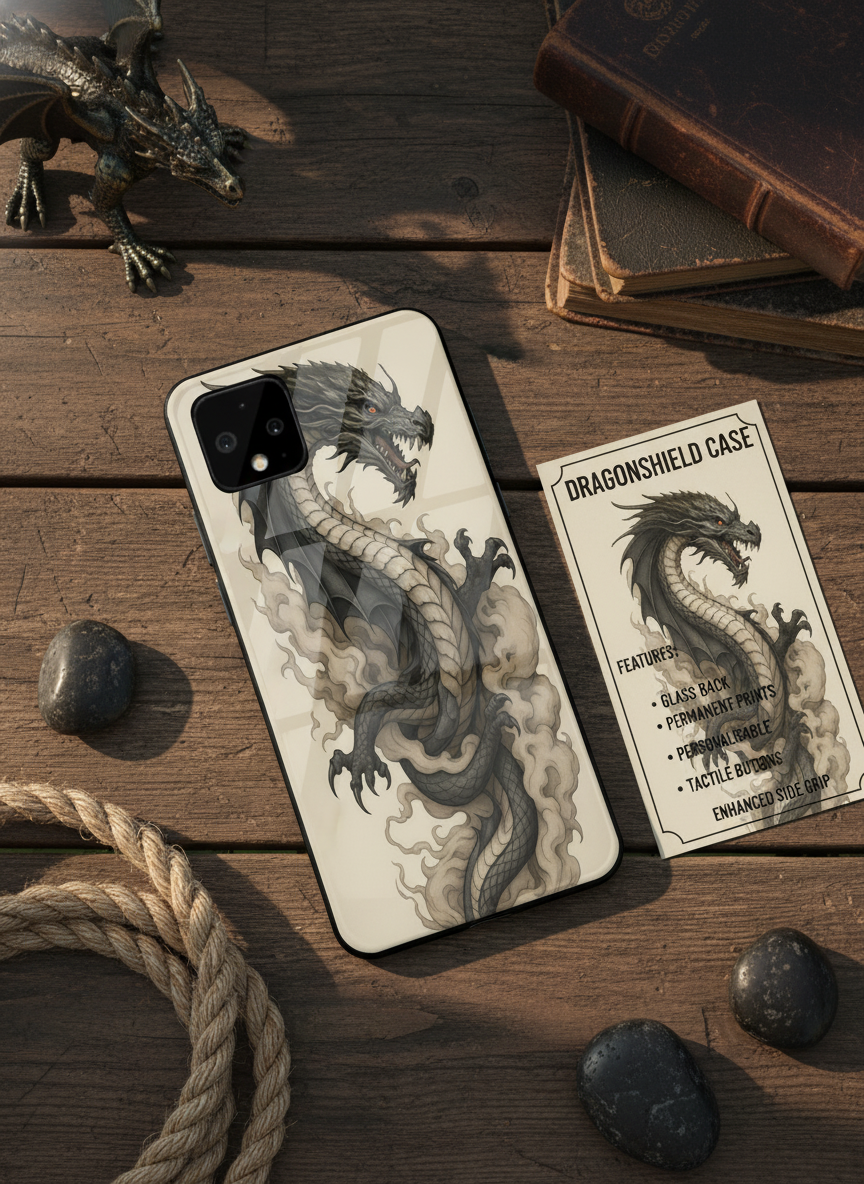 Dragon Premium Glass Back Cover For Google Pixel 7,8,9,10 Series