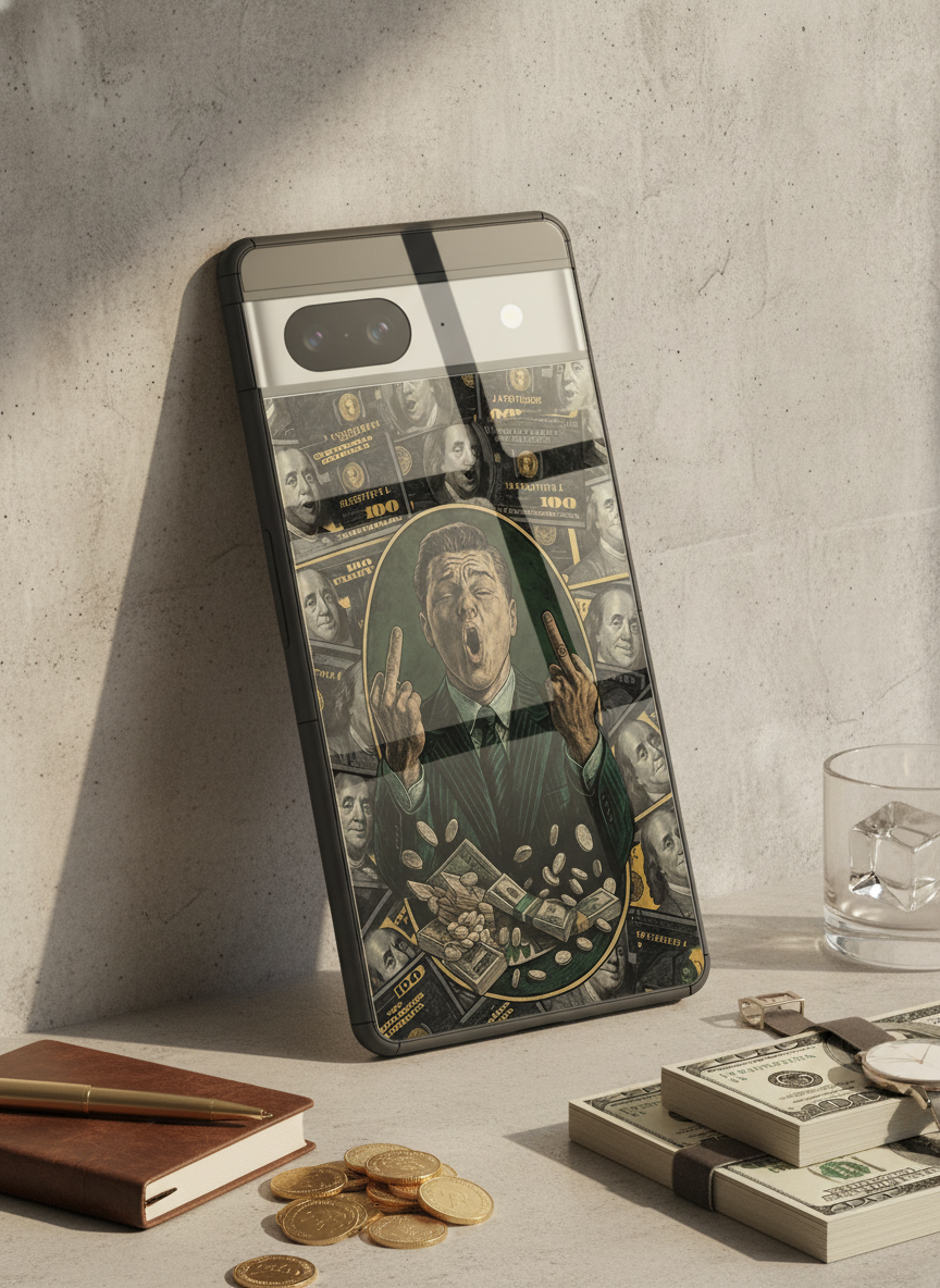 Cash Over Class Premium Glass Back Cover For Google Pixel 7,8,9,10 Series