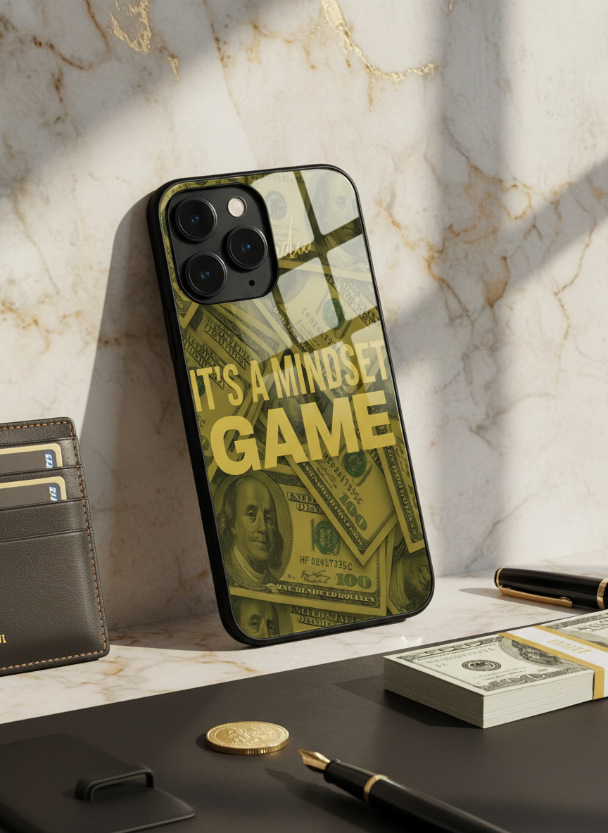 Money Mindset Premium Glass Back Cover For iPhone 11-17 Models