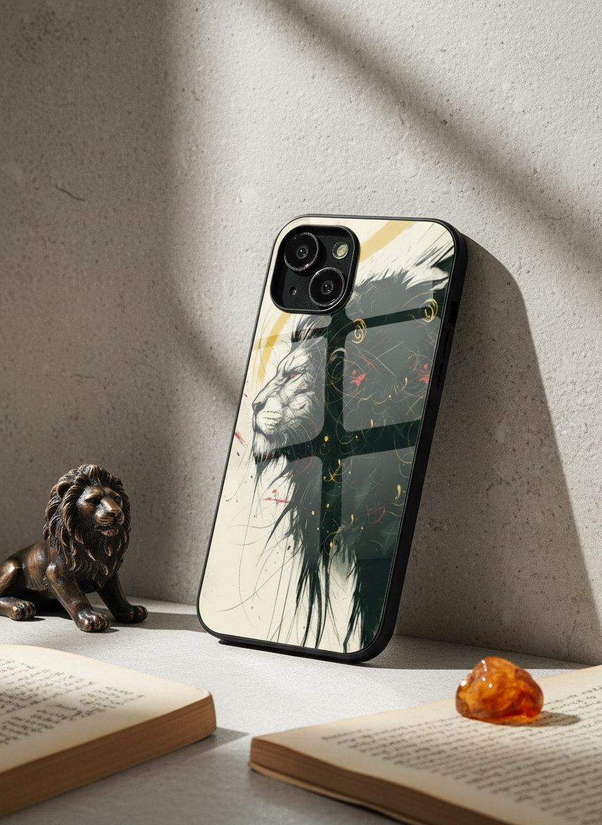 Roar Within Premium Glass Back Cover For iPhone 11-17 Models
