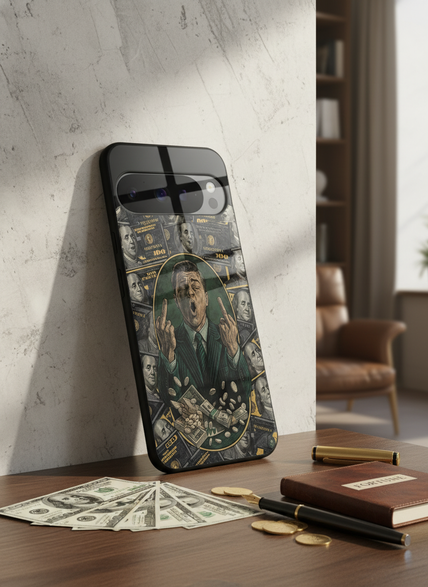 Cash Over Class Premium Glass Back Cover For Google Pixel 7,8,9,10 Series