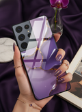 Amethyst Glaze Premium Glass Back Cover For Galaxy S, A, M & F Series