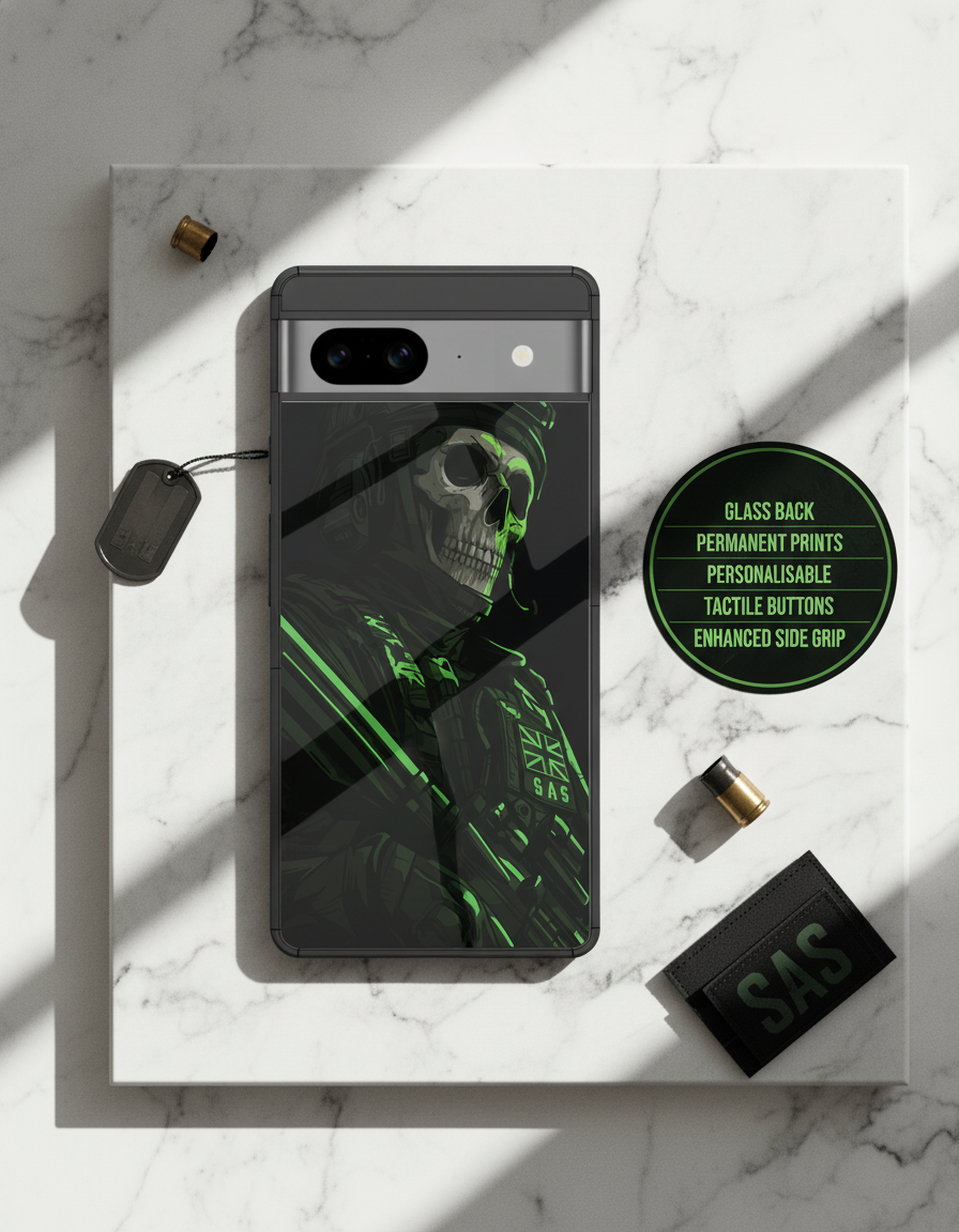 COD Zombie Premium Glass Back Cover For Google Pixel 7,8,9,10 Series