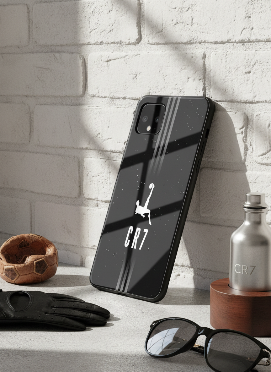 CR7 legacy Premium Glass Back Cover For Google Pixel 7,8,9,10 Series
