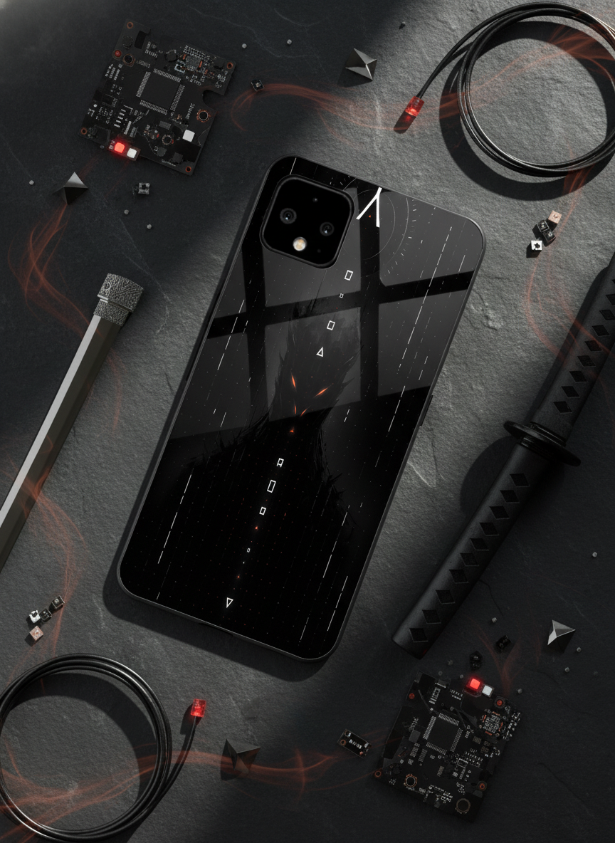 Oblivion Eyes Premium Glass Back Cover For Google Pixel 7,8,9,10 Series