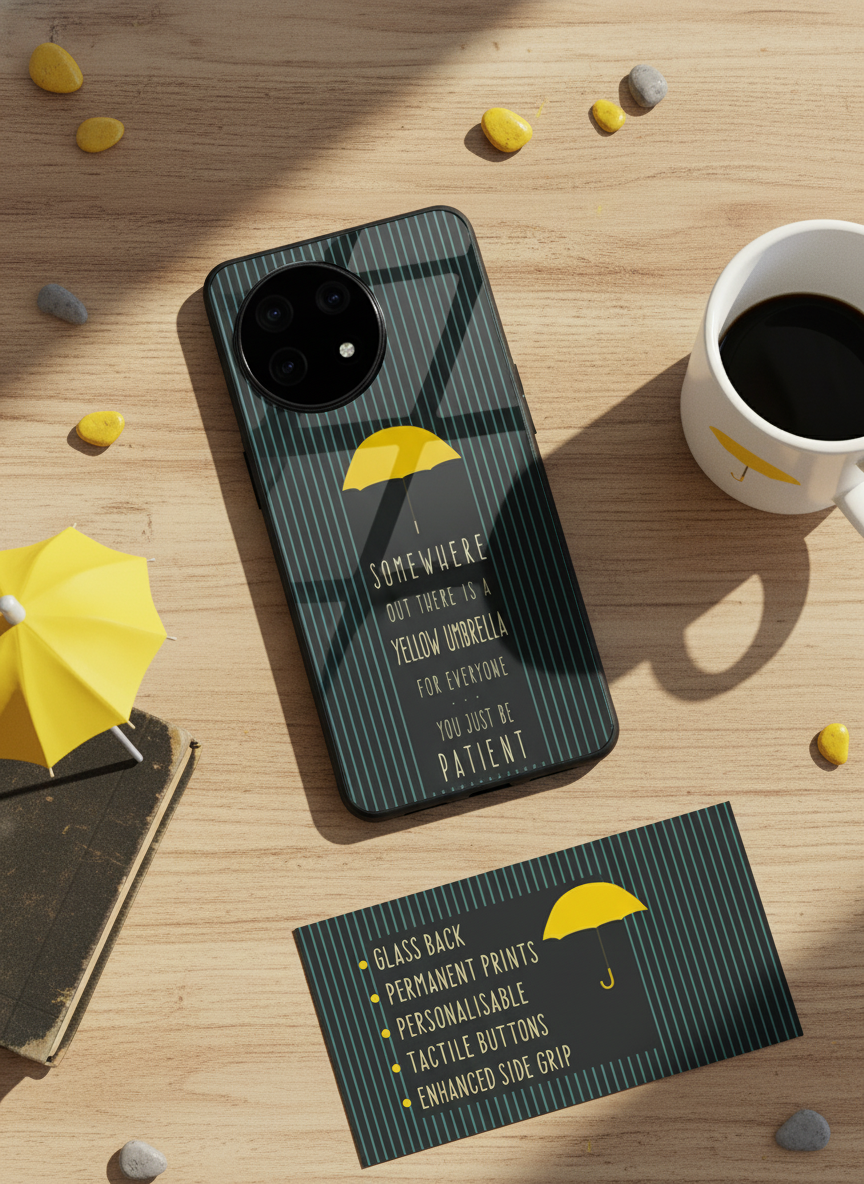 HIMYM Umbrella Of Hope Premium Glass Back Cover For One Plus 13, 12, 11, 10, Nord Series