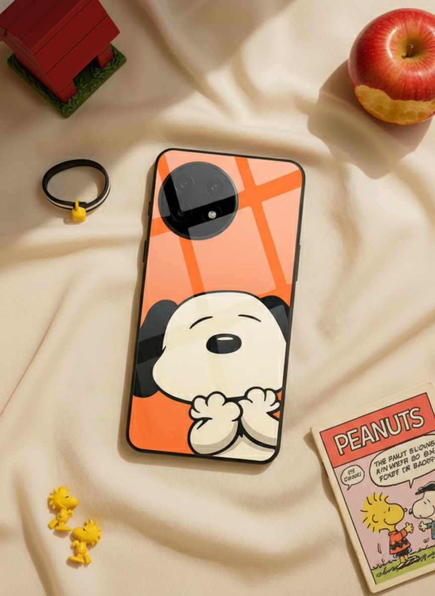 Puppy Love Glass Back Cover For One Plus 13, 12, 11, 10, Nord Series