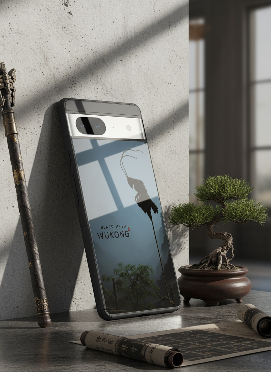 BMW-Black Myth Wukong Premium Glass Back Cover For Google Pixel 7,8,9,10 Series