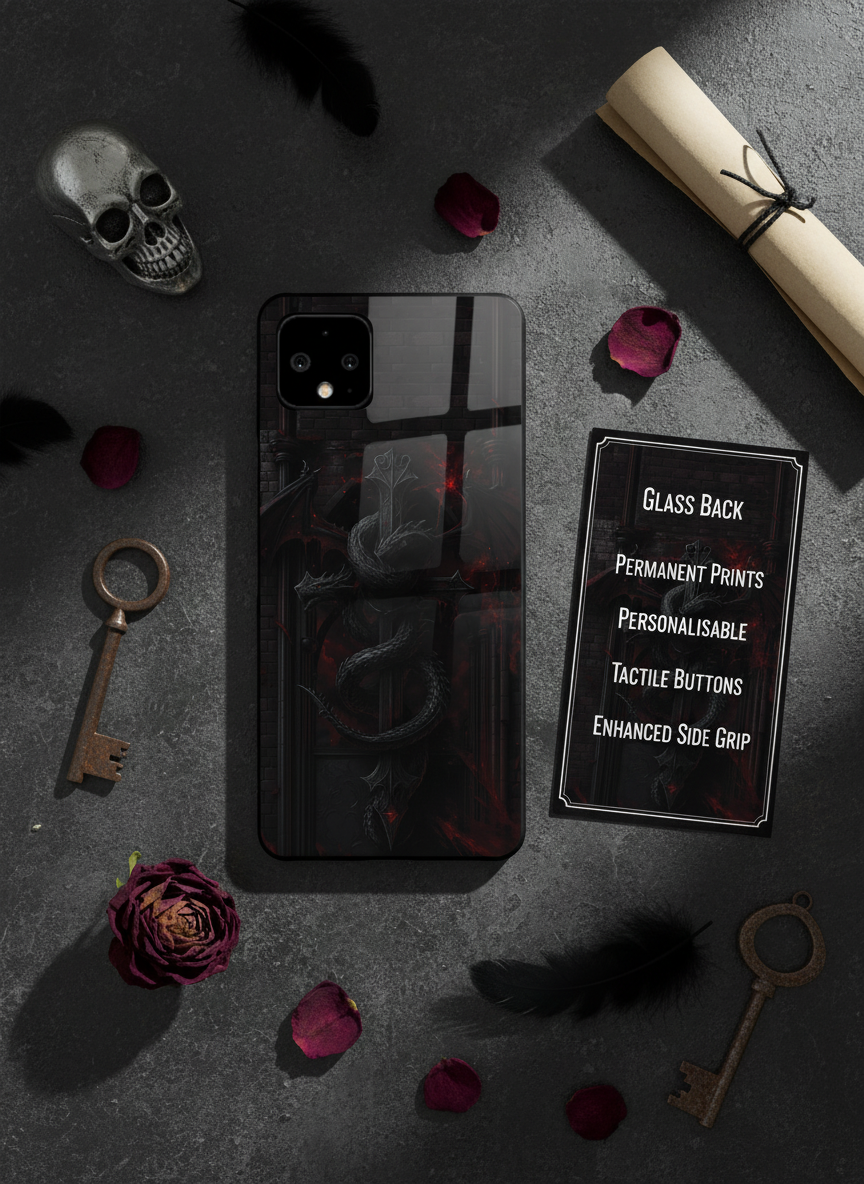 Drakonis Premium Glass Back Cover For Google Pixel 7,8,9,10 Series