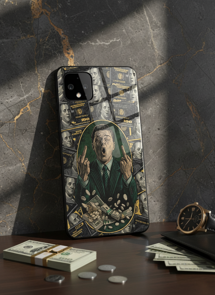 Cash Over Class Premium Glass Back Cover For Google Pixel 7,8,9,10 Series
