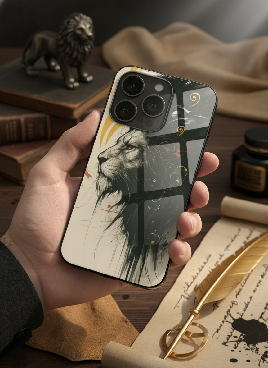 Roar Within Premium Glass Back Cover For iPhone 11-17 Models