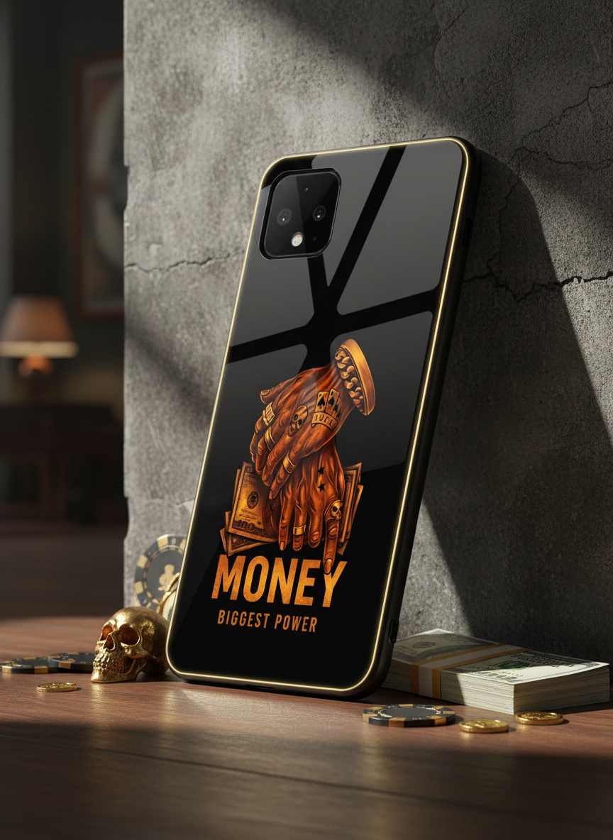 Cash Command Premium Glass Back Cover For Google Pixel 7,8,9,10 Series