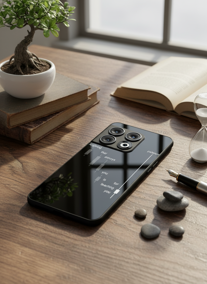 Candle Wisdom Premium Glass Back Cover For One Plus 13, 12, 11, 10, Nord Series