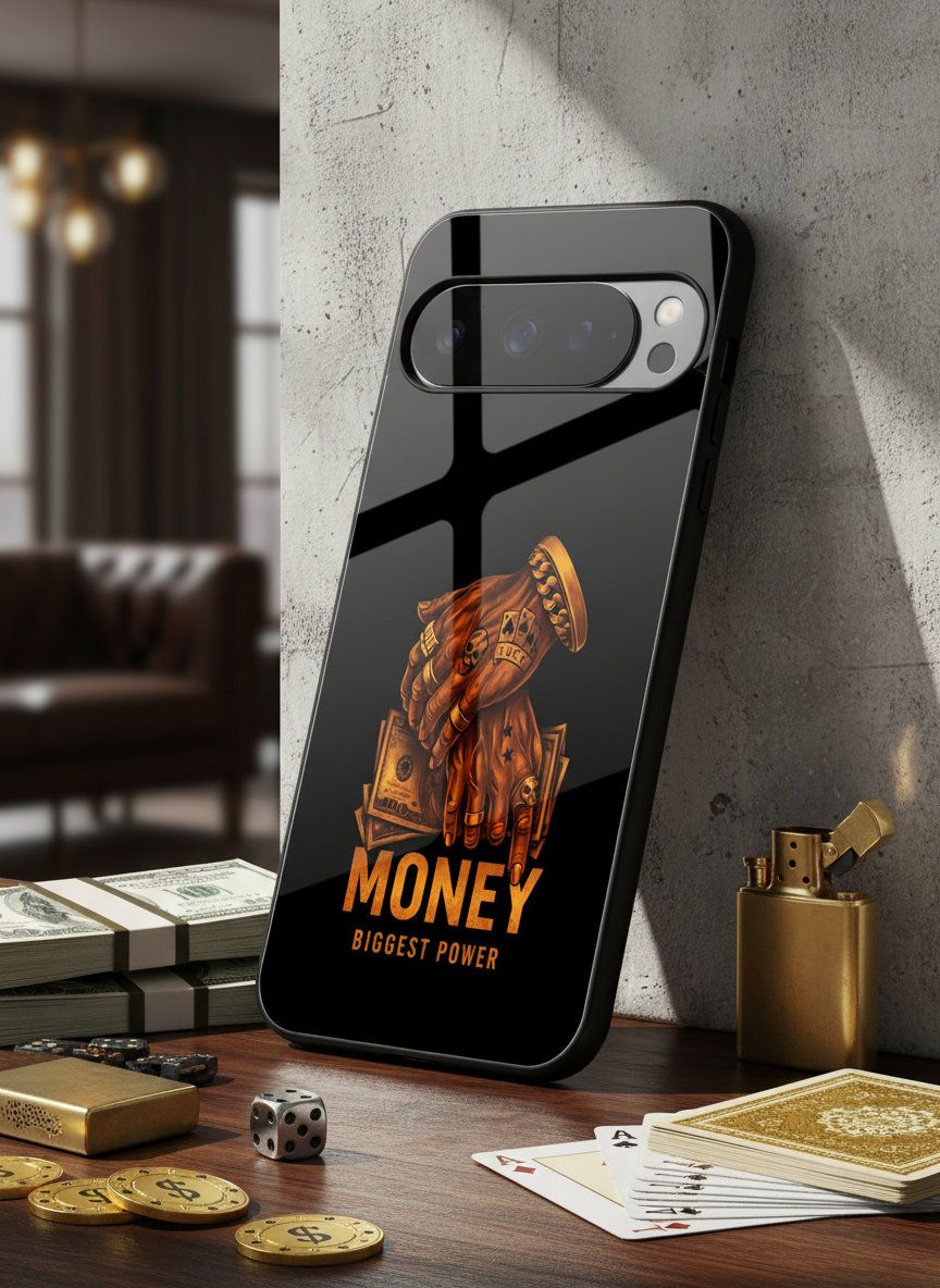 Cash Command Premium Glass Back Cover For Google Pixel 7,8,9,10 Series