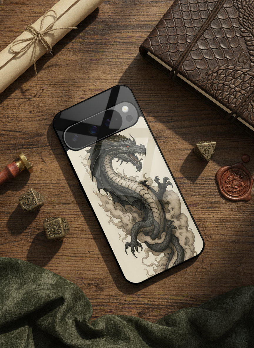 Dragon Premium Glass Back Cover For Google Pixel 7,8,9,10 Series