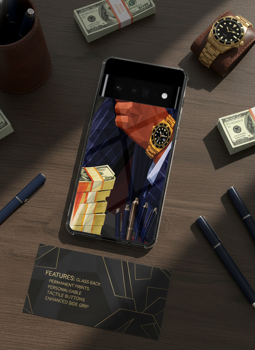 Cash Empire Premium Glass Back Cover For Google Pixel 7,8,9,10 Series