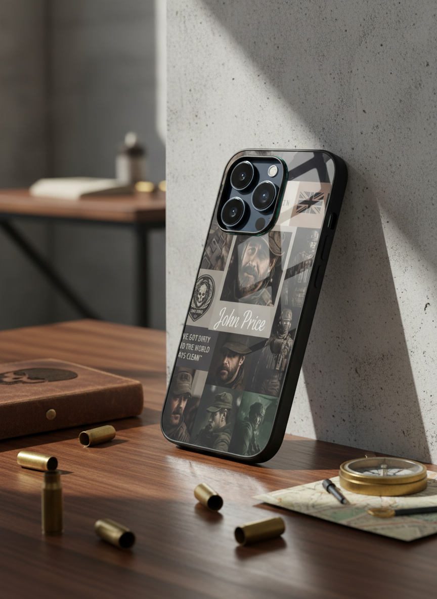 Captain’s Creed Premium Glass Back Cover For iPhone 11-17 Models