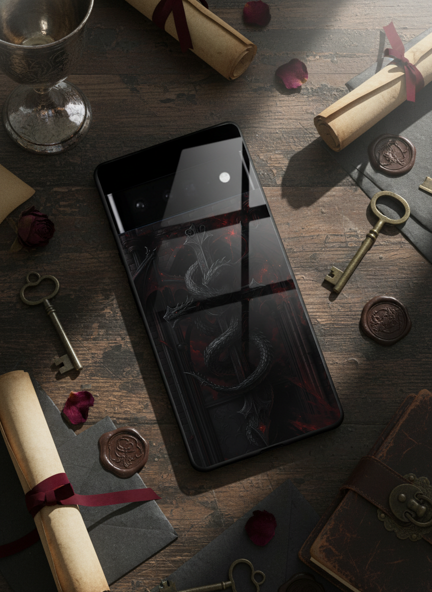Drakonis Premium Glass Back Cover For Google Pixel 7,8,9,10 Series