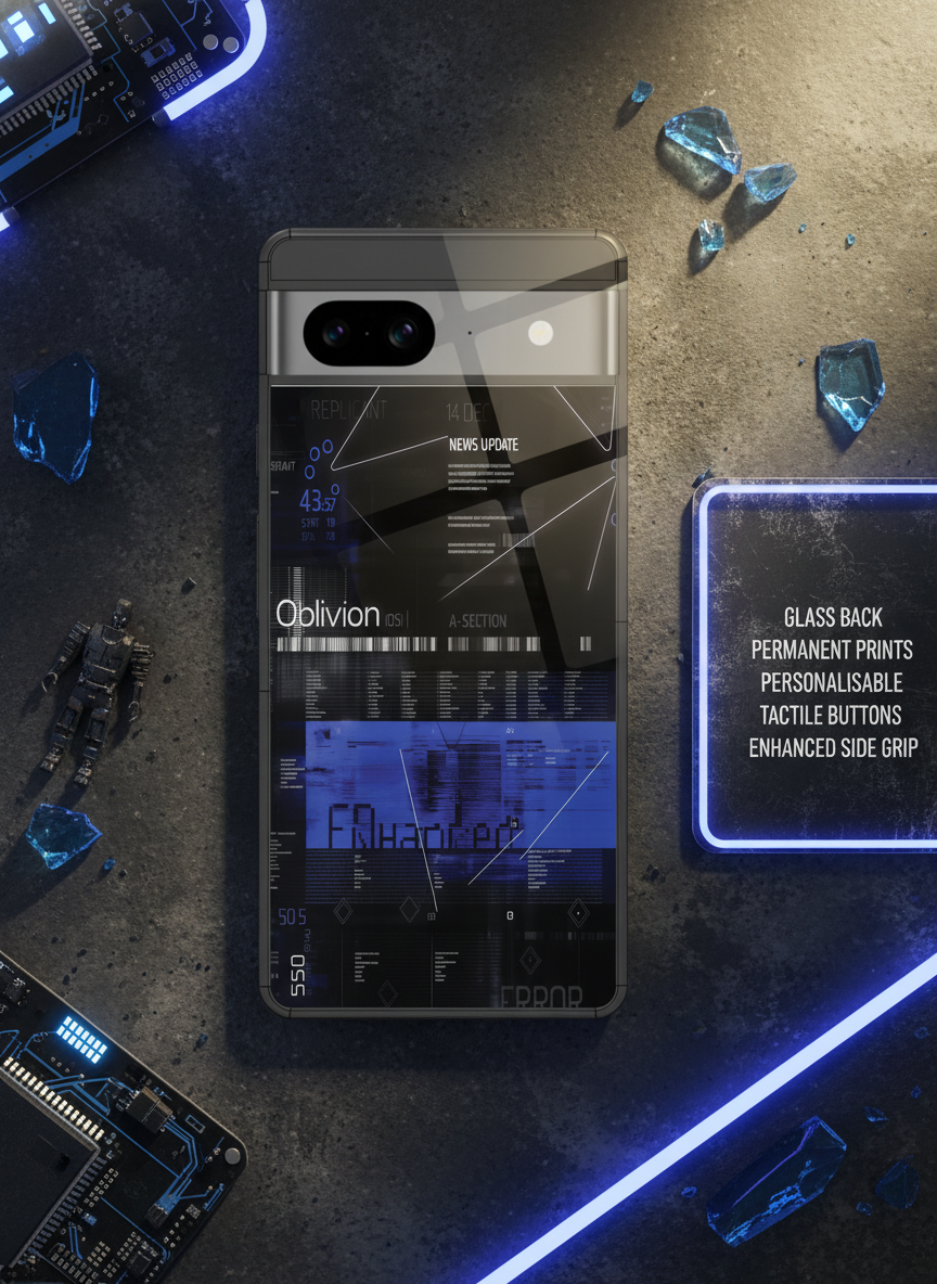 Hackker Premium Glass Back Cover For Google Pixel 7,8,9,10 Series