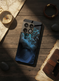 Neon Navigator Premium Glass Back Cover For One Plus 13, 12, 11, 10, Nord Serie