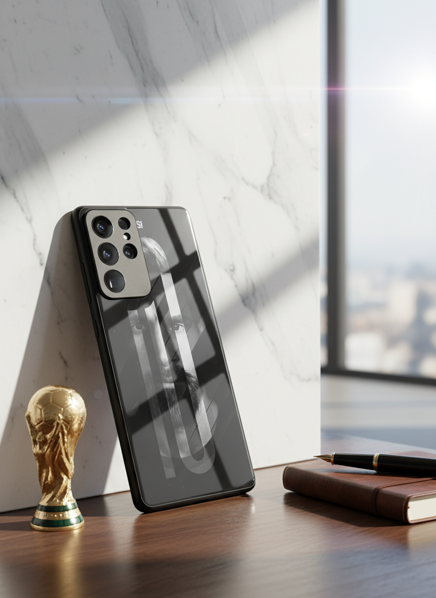 The Maestro Premium Glass Back Cover For Galaxy S, A, M & F Series