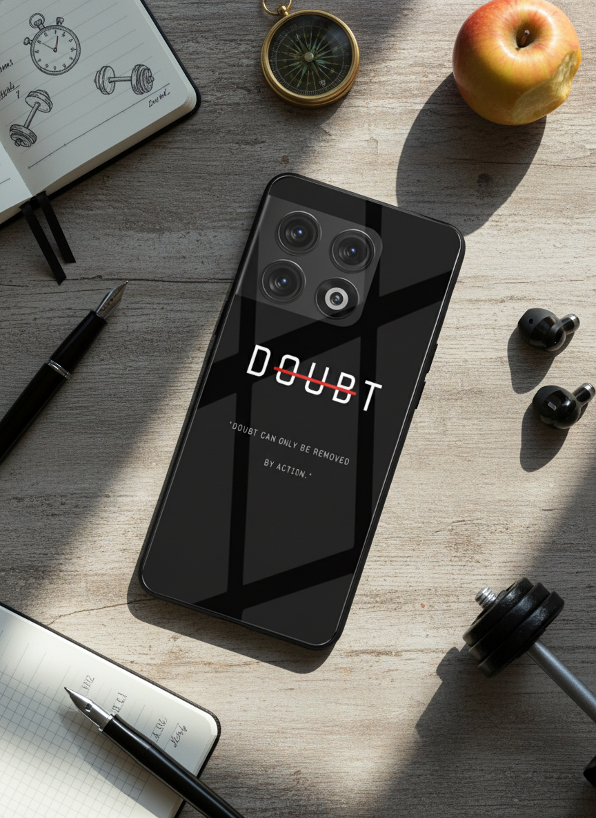 No Doubt Premium Glass Back Cover For One Plus 13, 12, 11, 10, Nord Series