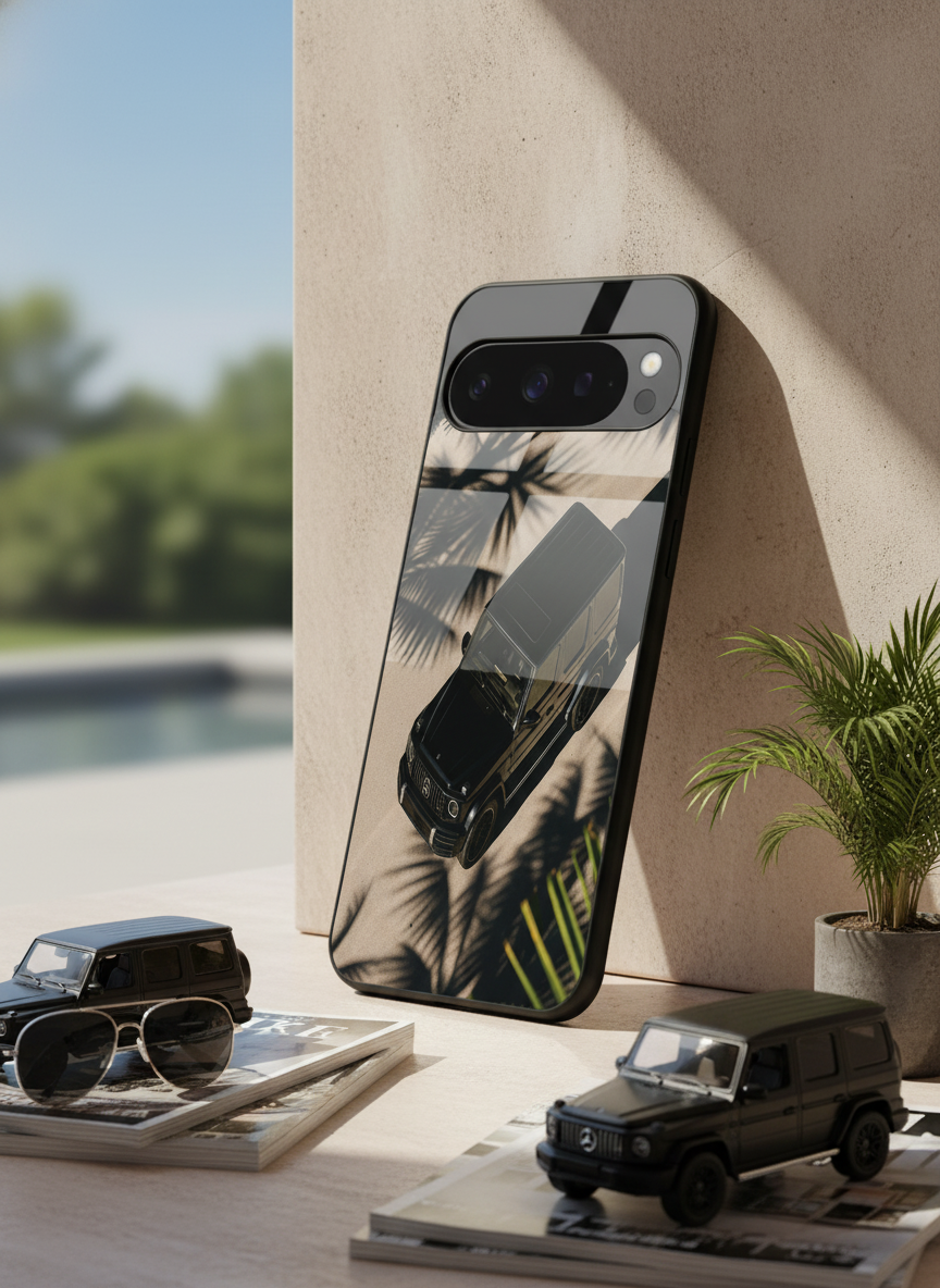 Shadow Drive Premium Glass Back Cover For Google Pixel 7,8,9,10 Series