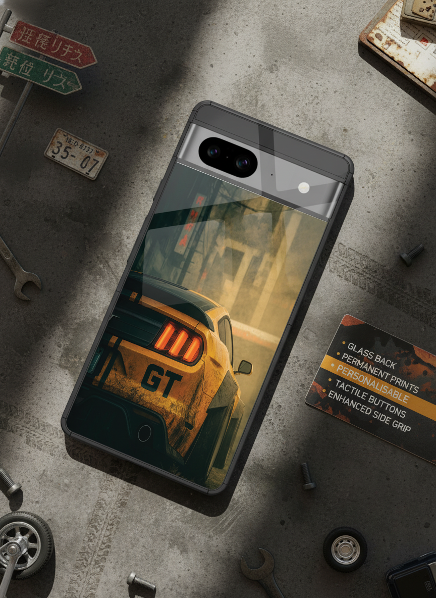 Road King Premium Glass Back Cover For Google Pixel 7,8,9,10 Series