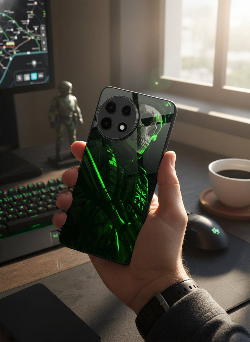 COD Zombie Premium Glass Back Cover For One Plus 13, 12, 11, 10, Nord Series
