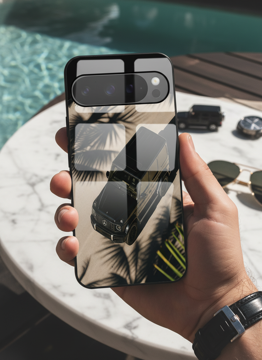 Shadow Drive Premium Glass Back Cover For Google Pixel 7,8,9,10 Series