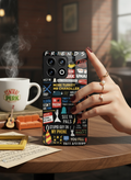F.R.I.E.N.D.S Premium Glass Back Cover For One Plus 13, 12, 11, 10, Nord Series