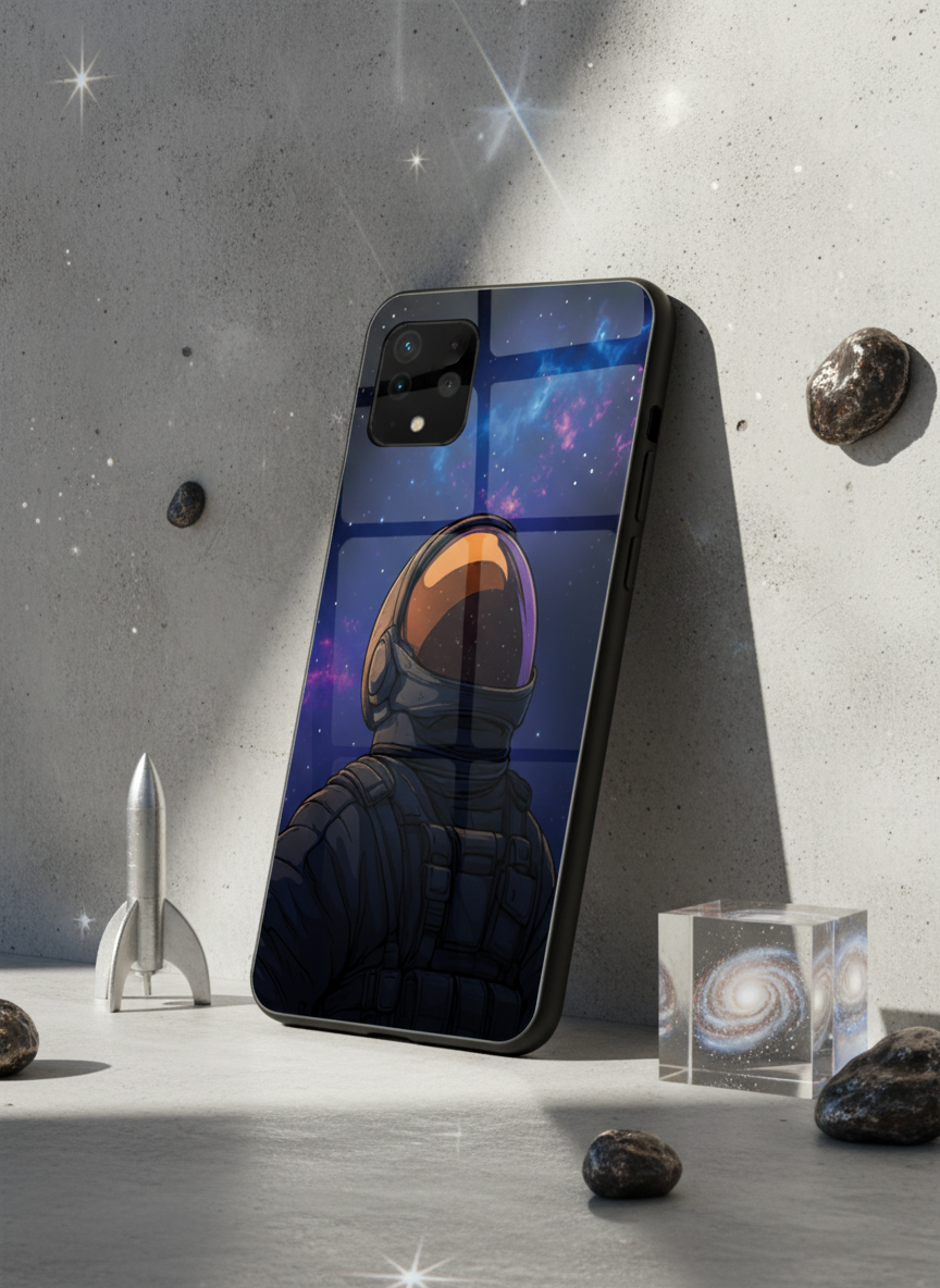 Stellar Void Premium Glass Back Cover For Google Pixel 7,8,9,10 Series