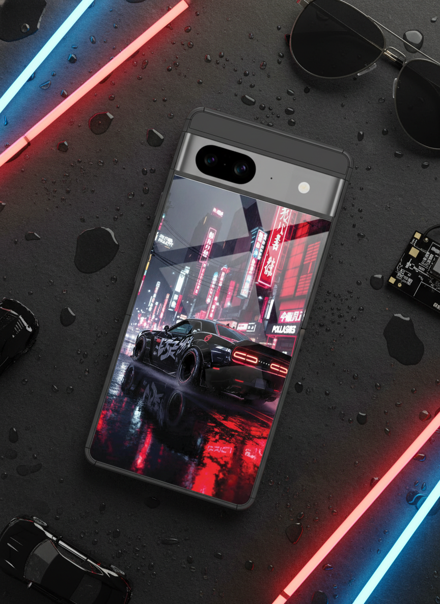 Tokyo Heart Premium Glass Back Cover For Google Pixel 7,8,9,10 Series
