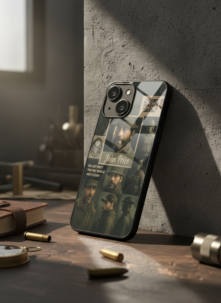 Captain’s Creed Premium Glass Back Cover For iPhone 11-17 Models