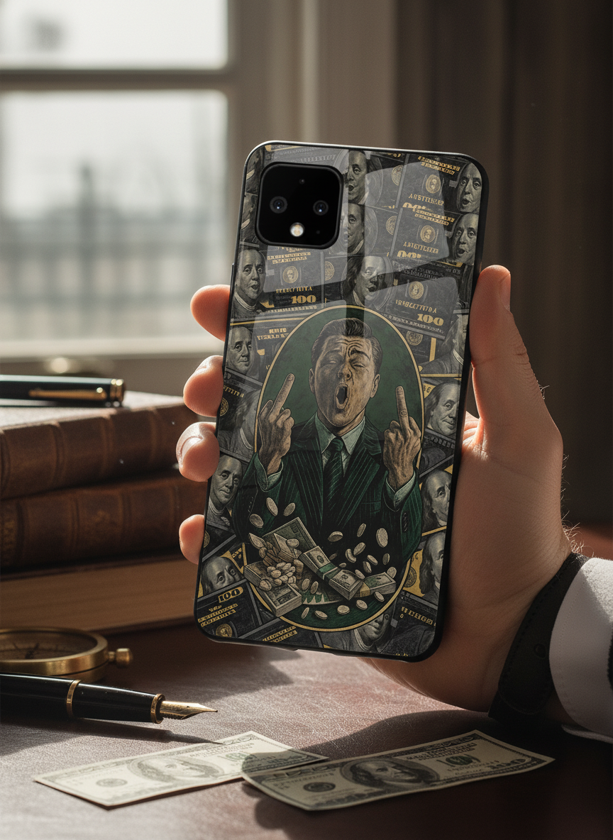 Cash Over Class Premium Glass Back Cover For Google Pixel 7,8,9,10 Series
