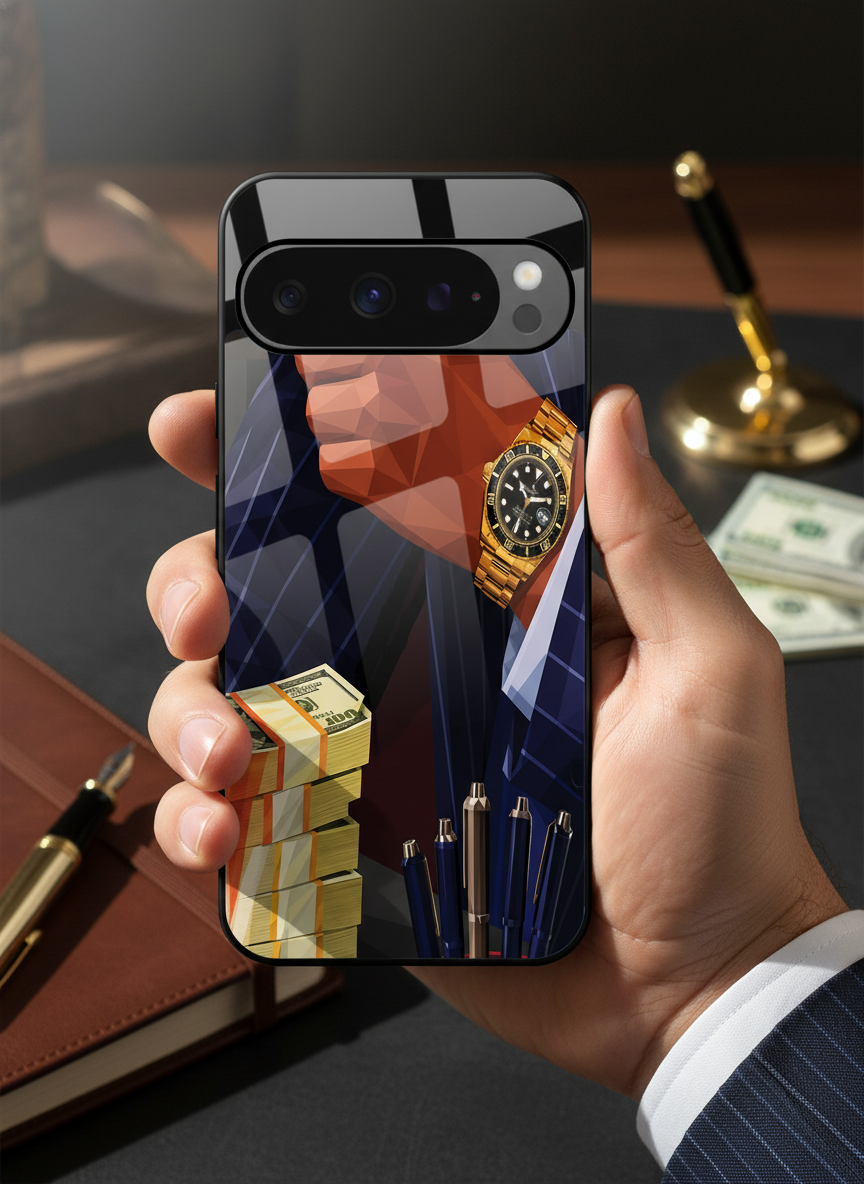 Cash Empire Premium Glass Back Cover For Google Pixel 7,8,9,10 Series