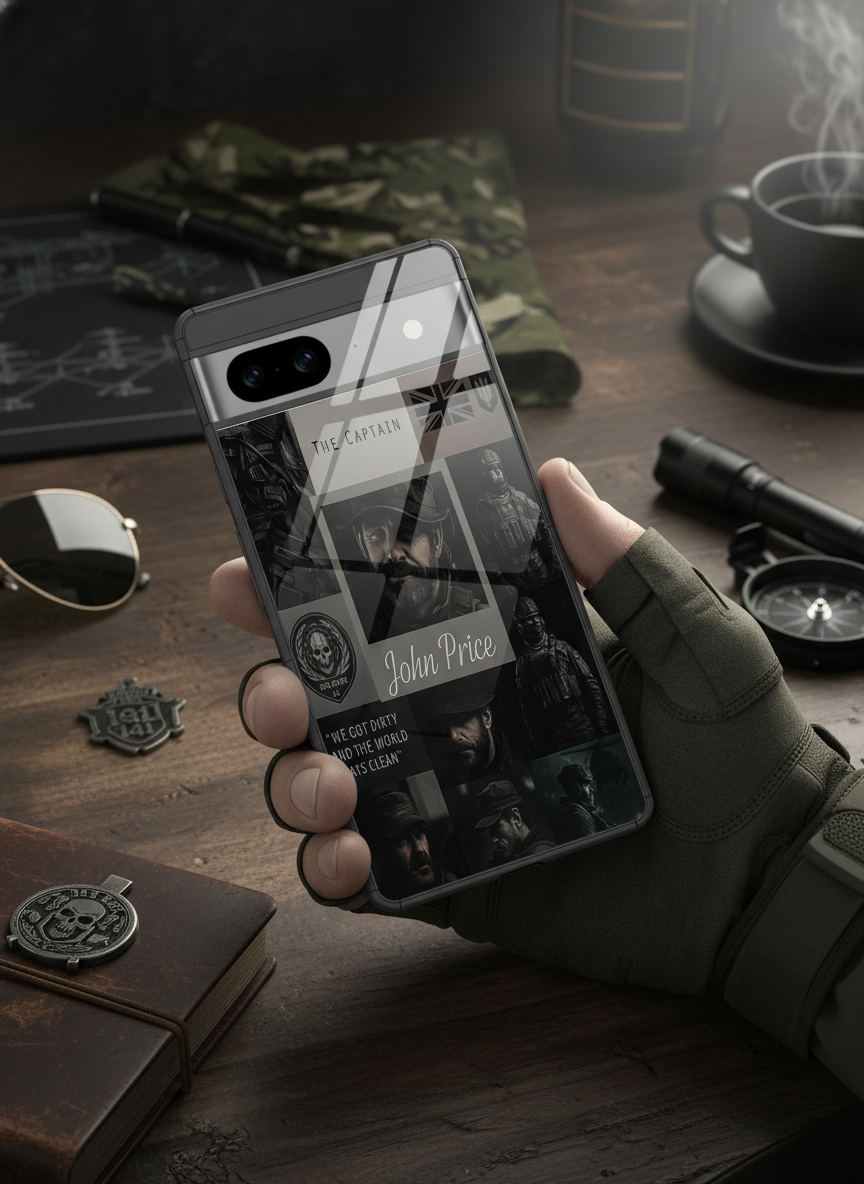 Captain's Creed Premium Glass Back Cover For Google Pixel 7,8,9,10 Series