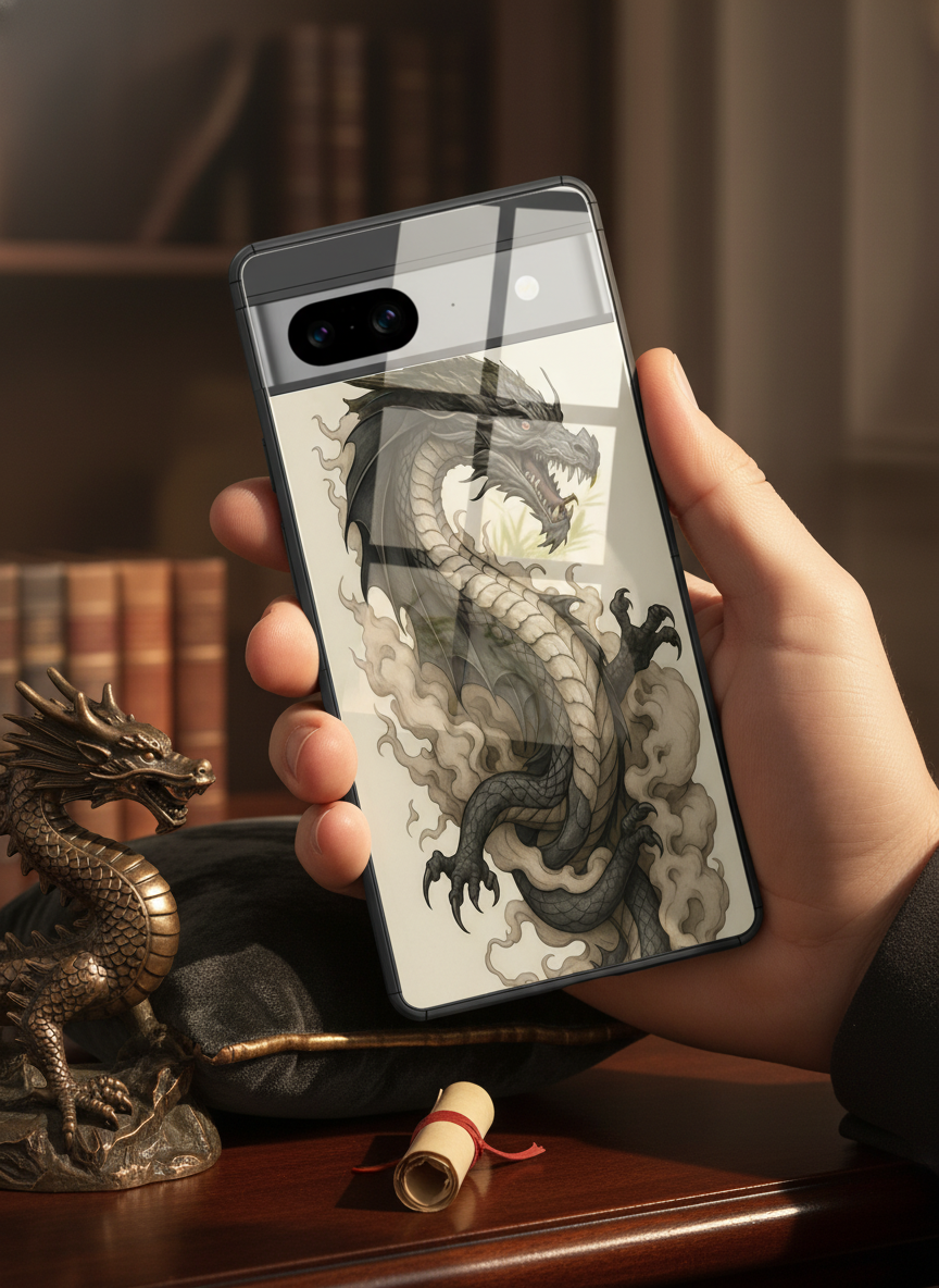 Dragon Premium Glass Back Cover For Google Pixel 7,8,9,10 Series