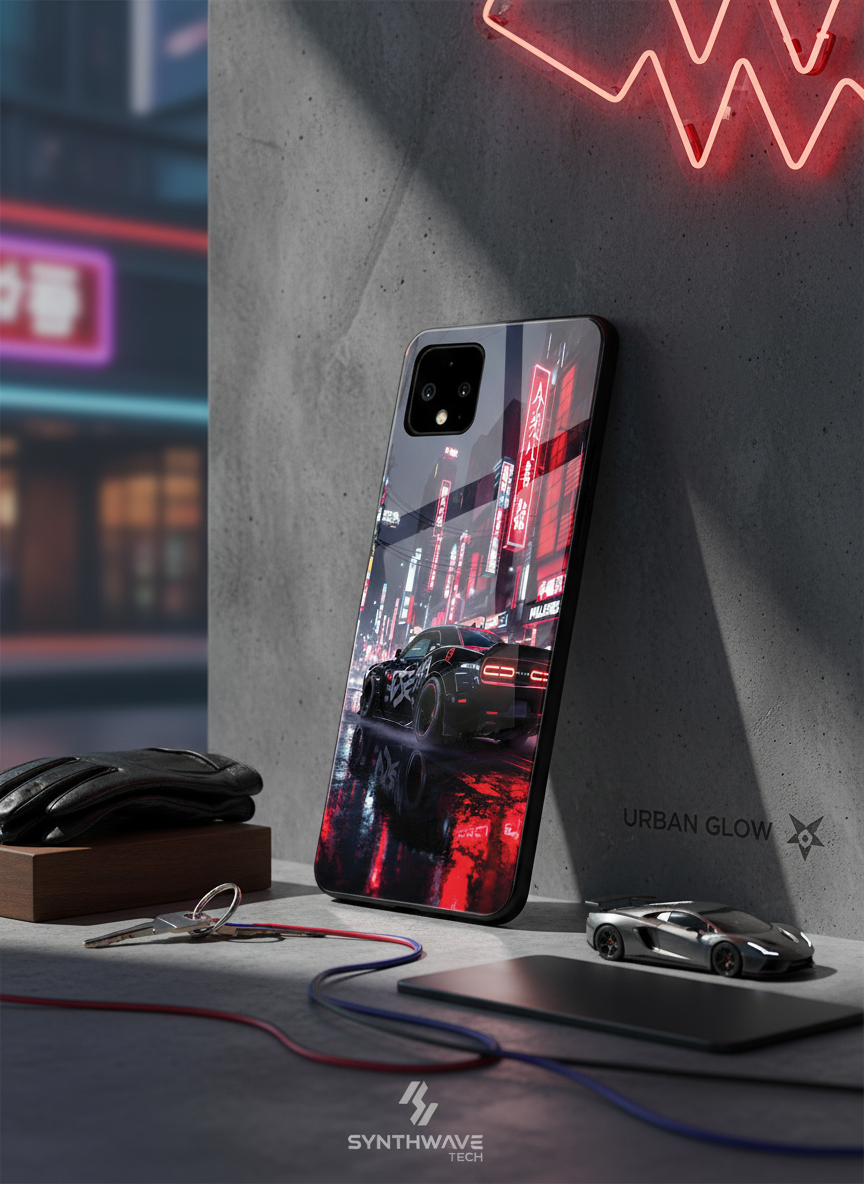 Tokyo Heart Premium Glass Back Cover For Google Pixel 7,8,9,10 Series