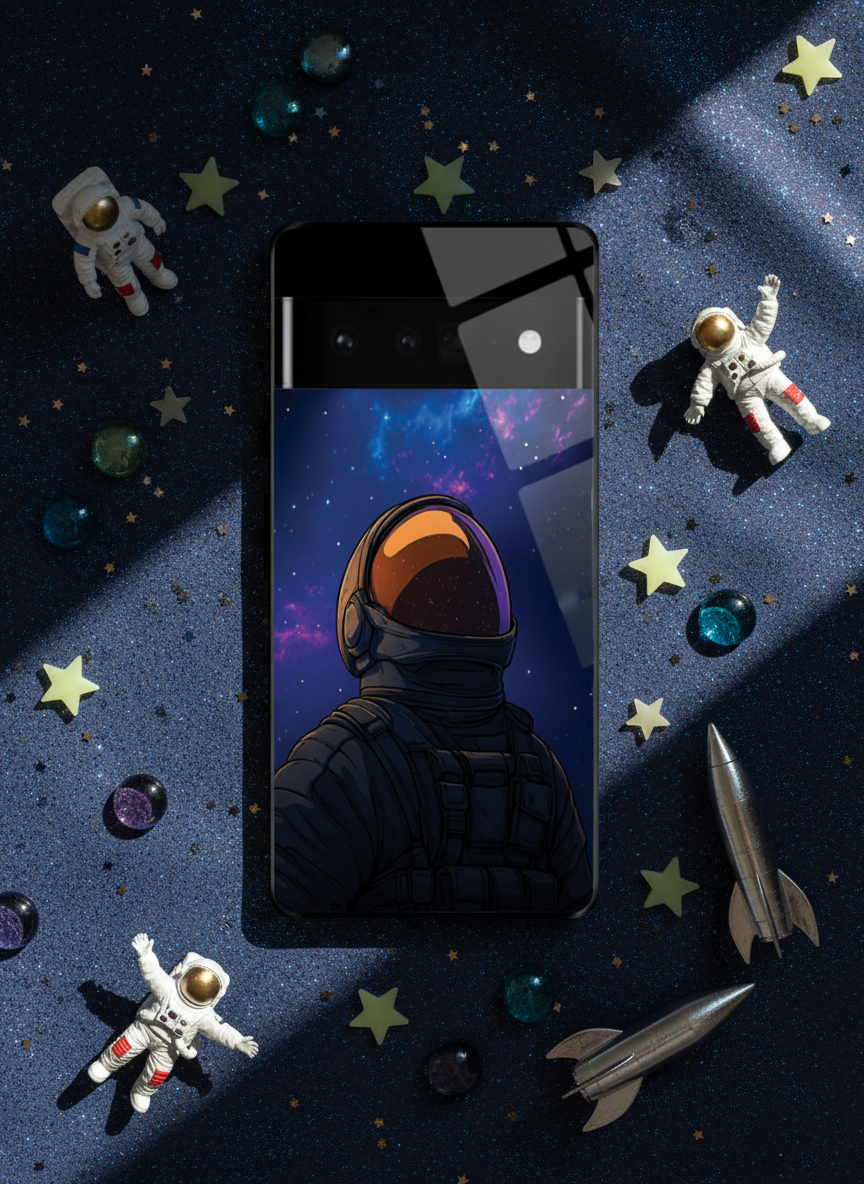 Stellar Void Premium Glass Back Cover For Google Pixel 7,8,9,10 Series
