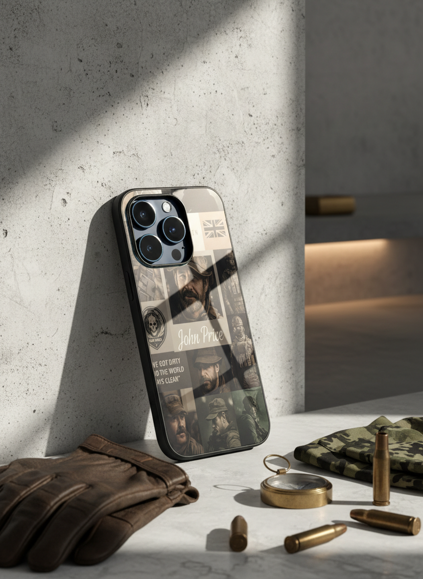Captain’s Creed Premium Glass Back Cover For iPhone 11-17 Models